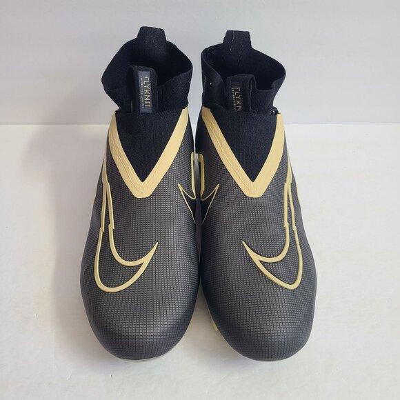 Nike Alpha Menace Elite 3 Football Cleats DM1792-001 Size 13 Black Team Gold main image 5